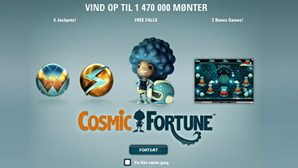 Cosmic Fortune byder både på jackpot og på alt det andet bedste fra Net Entertainment.