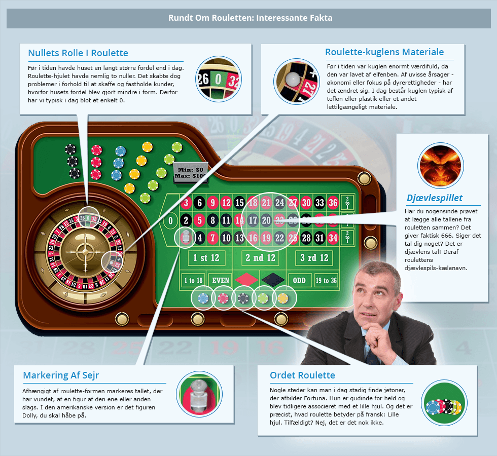 Hier findet ihr alle wichtigen Fakten über das Roulette Spiel in einer großen Übersichtsgrafik